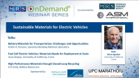 Sustainable Materials for Electric Vehicles