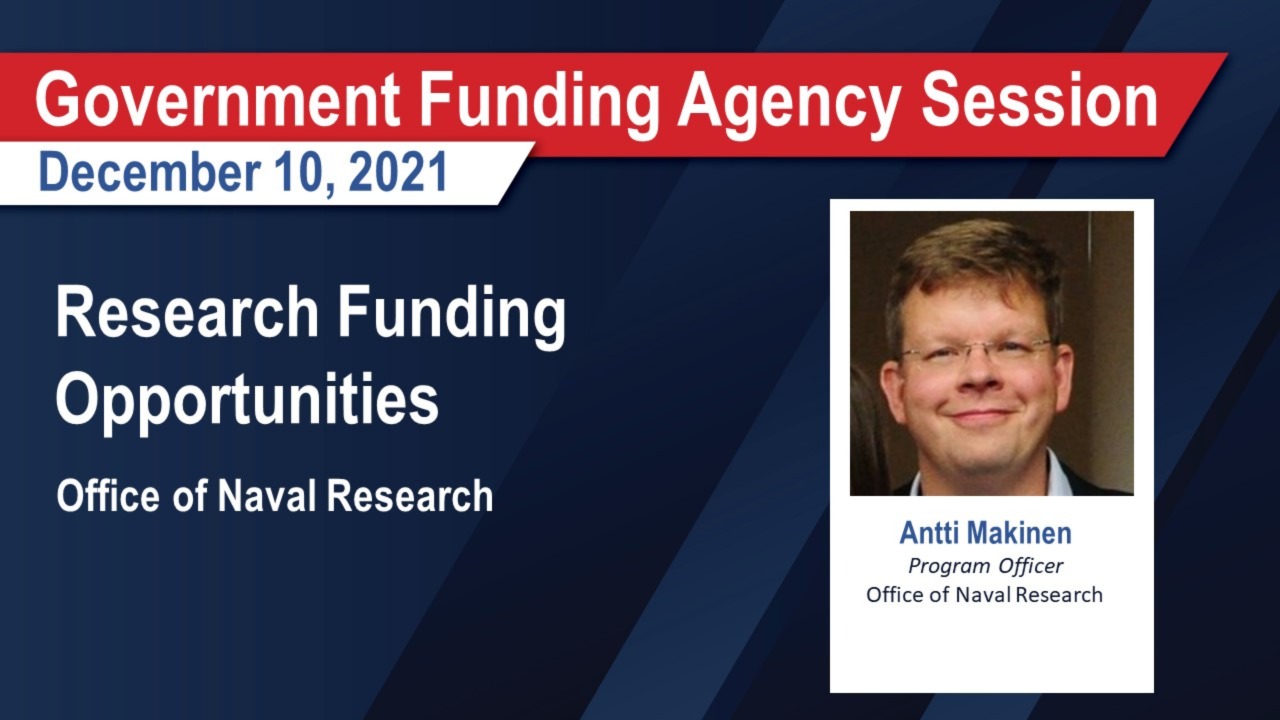 Research Funding Opportunities - Office of Naval Research
