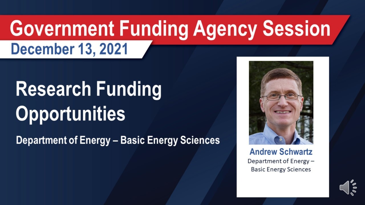  Research Funding Opportunities - Department of Energy - Basic Energy Sciences