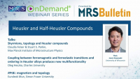 Heusler and Half-Heusler Compounds