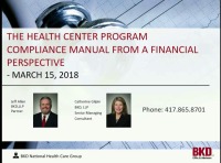 The Health Center Program Compliance Manual from a Financial Perspective icon