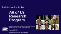 NIH’s All of Us Research Program FQHC Pilot: Bringing Precision Medicine Research to the Safety-Net Community icon