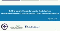 Building Capacity Through Community Health Workers: A Collaboration Between CHCs and the Private Sector icon