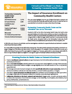 Outreach and Enrollment Case Study #2: The Impact of Insurance Enrollment on Community Health Centers