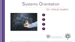 Systems Orientation for Clinical Leaders (eLearning)