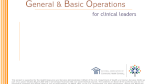 General & Basic Operations for Clinical Leaders (eLearning)