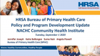 Update from HRSA’s Bureau of Primary Health Care icon