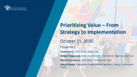 Prioritizing Value – From Strategy to Implementation icon