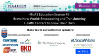 HTuA1 Education Session #3: Brave New World: Empowering and Transforming Health Centers to Grow Their Own  icon