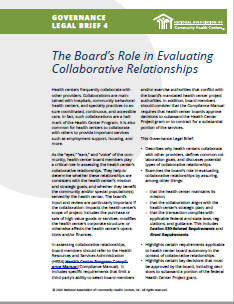 The Board’s Role in Evaluating Collaborative Relationships (Governance Legal Brief 4)