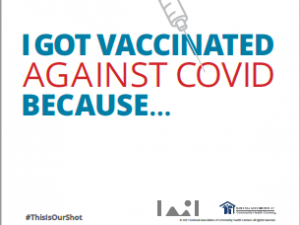 COVID-19 Vaccine Posters and "I Got Vaccinated" Social Media Images 