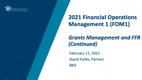 Grants Management and FFR (cont.) icon