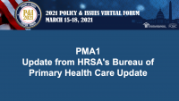 Update from HRSA’s Bureau of Primary Health Care icon