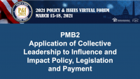 Application of Collective Leadership to Influence and Impact Policy, Legislation, and Payment icon