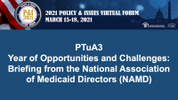 A Year of Opportunities and Challenges: Briefing from the National Association of Medicaid Directors (NAMD) icon