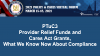 Provider Relief Funds and Cares Act Grants, What we know now about Compliance icon
