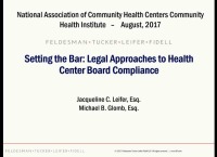 Setting the Bar: Legal Approaches to Health Center Board Compliance (formerly At the Bar for Board Members) icon