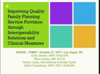 Improving Quality Family Planning Service Provision Through Interoperability Solutions and Clinical Measures icon