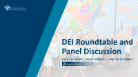 DEI Roundtable Discussion + Wrap Up/Panel Q&A icon