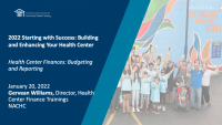 Health Center Finances: Budgeting and Reporting + Day 2 Wrap-Up & Workbook Review icon