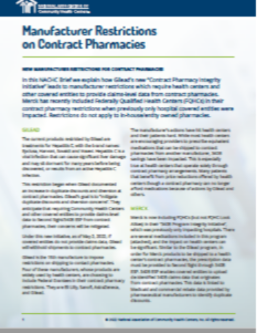 Manufacturer Restrictions on Contract Pharmacies
