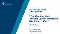 Cultivating Operations: Delivering Upon an Operational Data Strategy - Part I icon