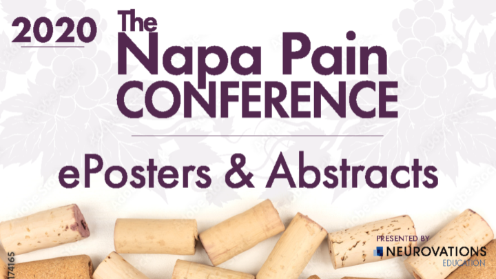 2020 Napa Pain Conference - ePosters & Abstracts