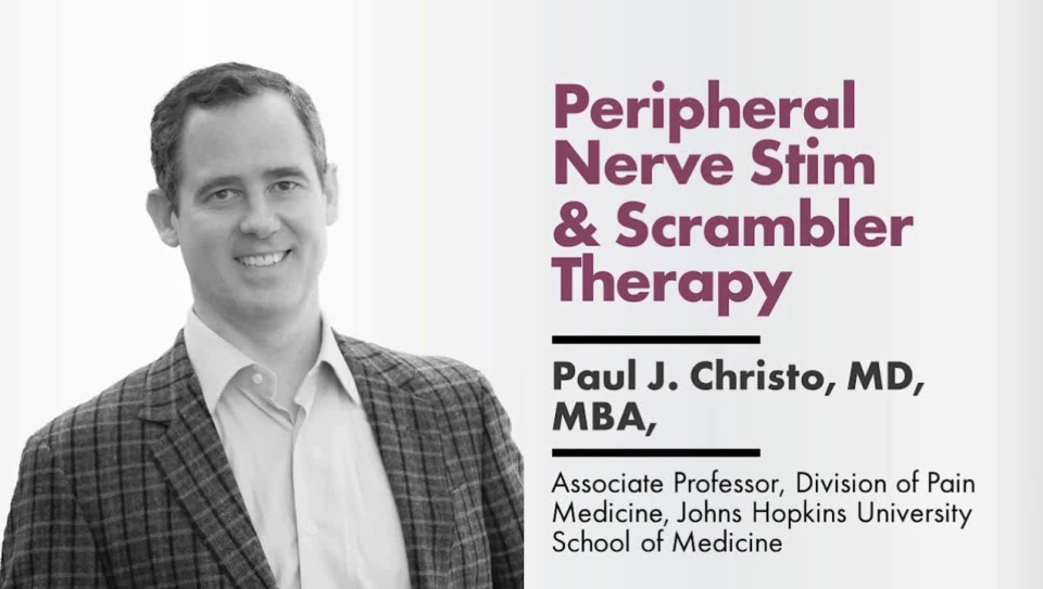 Peripheral Nerve Stimulation Scrambler Therapy For Pain Management