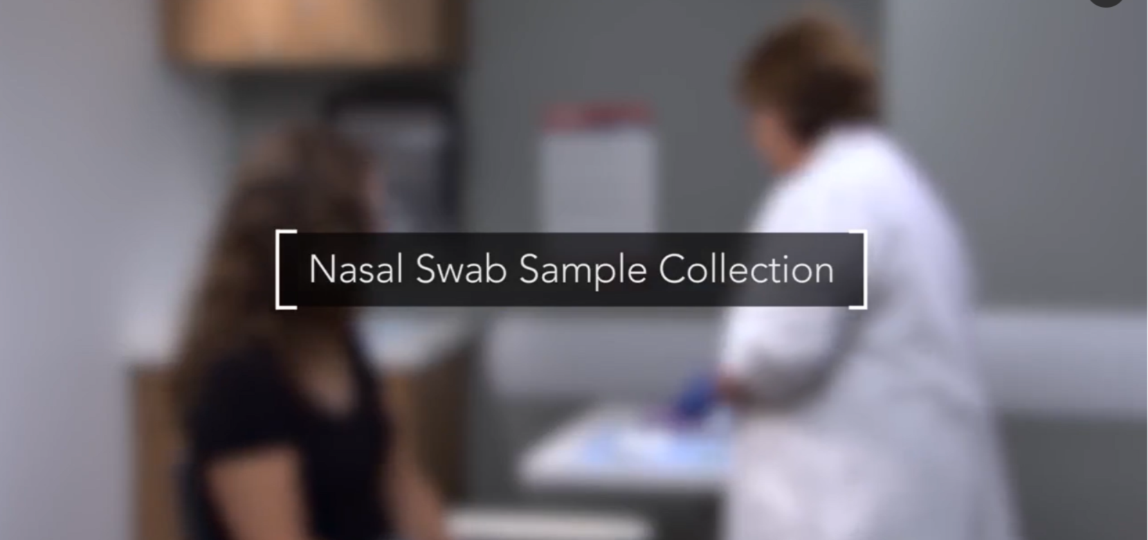 Nasal swab sample collection icon