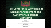 Pre-Conference Workshop 2: Member Engagement and Customer Experience Bootcamp: Part 1 icon