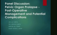 Pelvic Organ Prolapse - Postoperative Management and Potential Complications icon