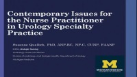 Contemporary Policy and Practice Issues for the Nurse Practitioner in Urology Specialty Practice 