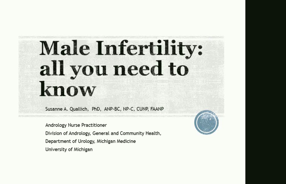 Male Infertility: All You Need to Know