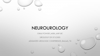 Neurourology: What You Need to Know