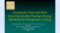 Urodynamic Nuts and Bolts - Ensuring Quality Tracings During Multichannel Urodynamic Testing icon
