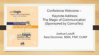 Conference Welcome -  Keynote Address: The Magic of Communication icon