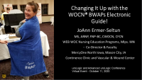 Body Worn Absorbent Products: Changing It Up with the WOCN Electronic Guide