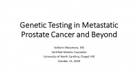 Genetic Testing in Metastatic Prostate Cancer and Beyond icon