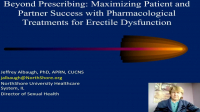 Beyond Prescribing: Maximizing Patient and Partner Success with Pharmacological Treatments for Erectile Dysfunction