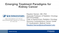 Emerging Treatment Paradigms for Kidney Cancer icon
