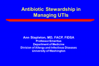 Antibiotic Stewardship in Managing UTIs icon