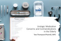 Urologic Medication Concerns and Contraindications in the Elderly icon