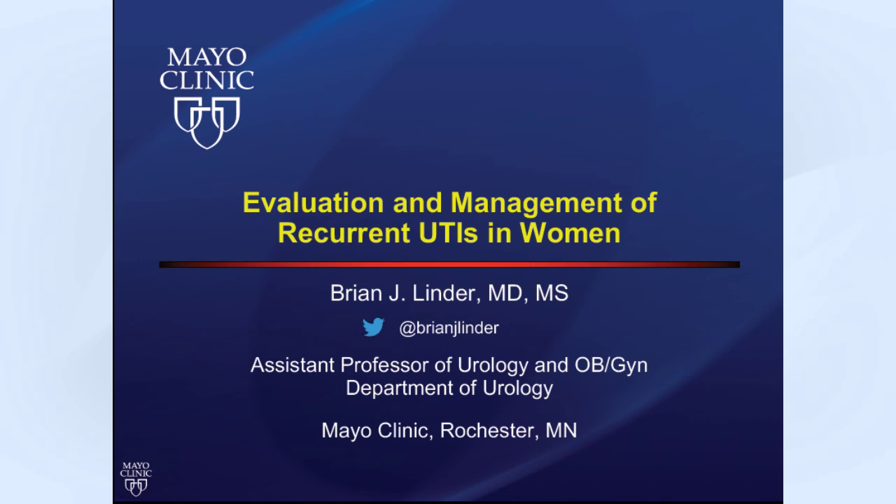Evaluation And Management Of Recurrent Utis In Women 8529
