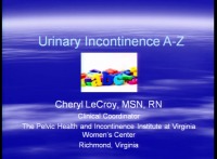 Urinary Incontinence A - Z