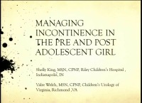 Managing Incontinence in the Pre and Post Adolescent Girl icon