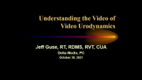 Understanding the "Video" of Video Urodynamics