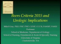Beers Criteria 2015 and Urologic Implications
