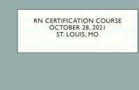 Certification Review Course - RN