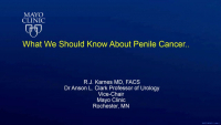 What We Should Know About Penile Cancer