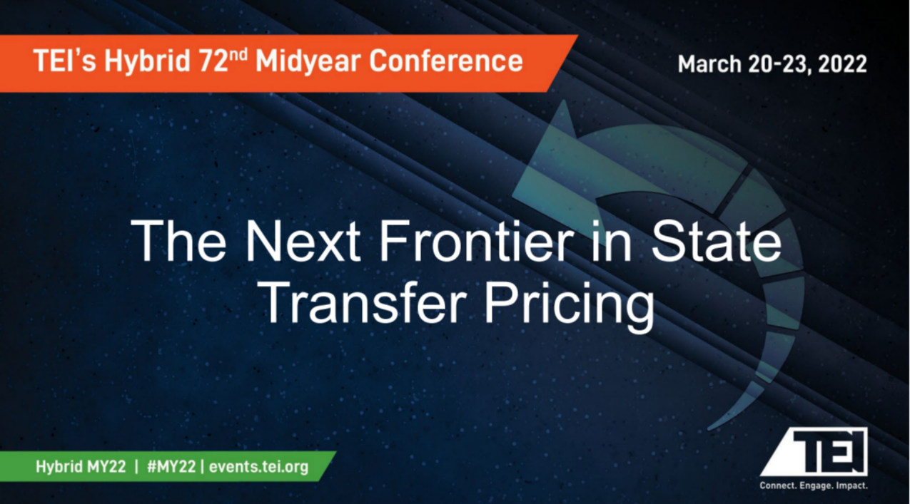 The Next Frontier in State Transfer Pricing